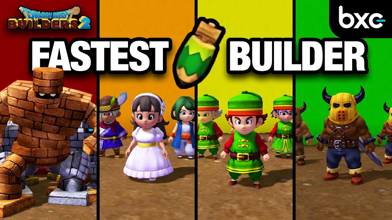 Who's the FASTEST Blueprint Builder & Destroyer? | Dragon Quest Builders 2