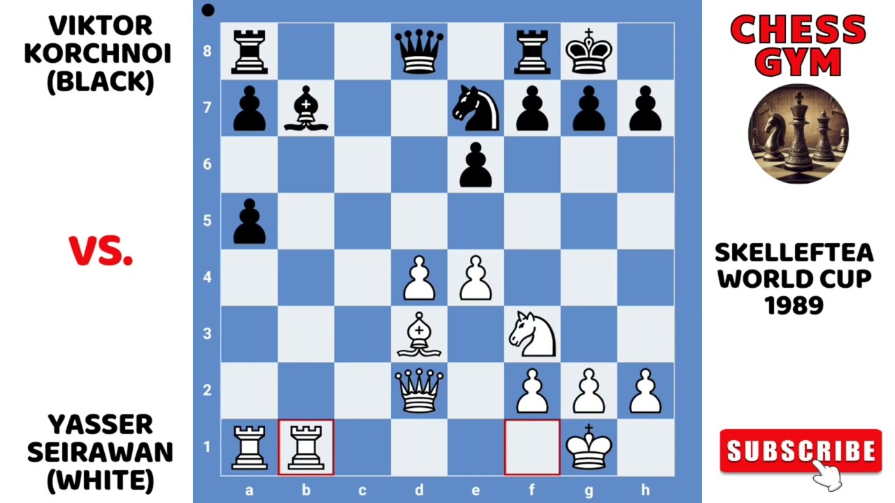 Yasser Seirawan vs Viktor Korchnoi. Skelleftea Word Cup, 1989.