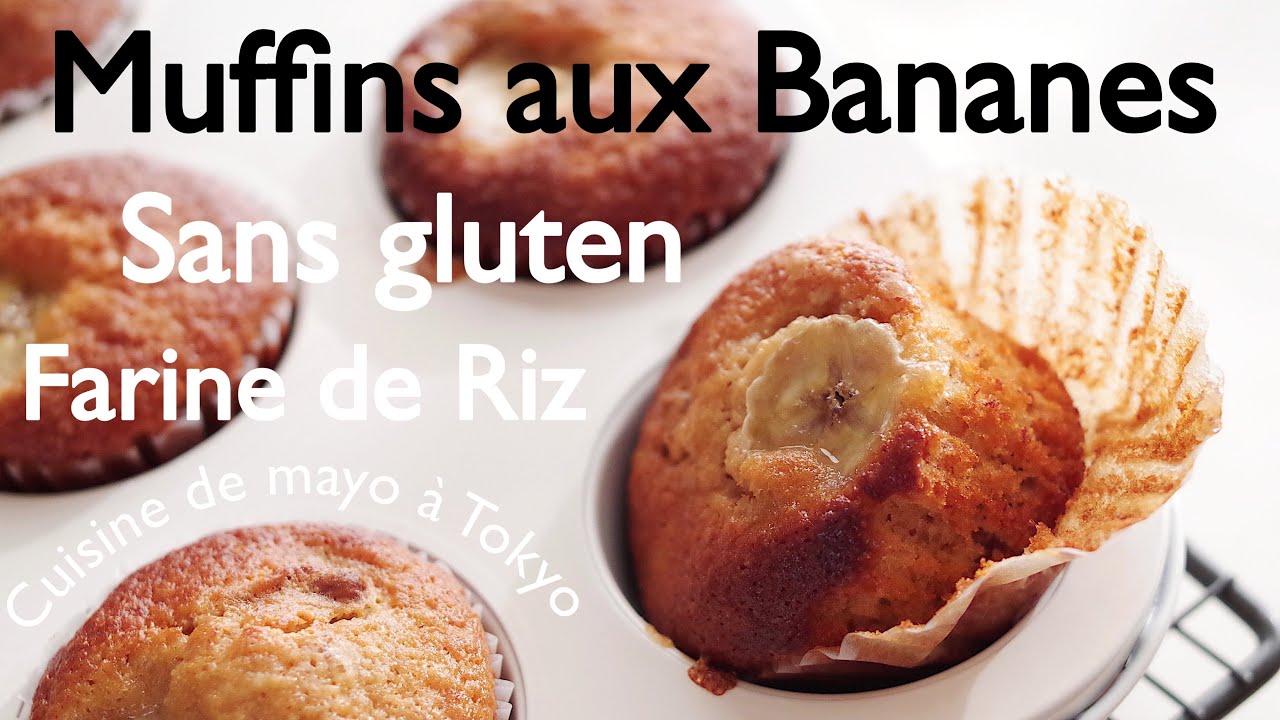 Recette de Muffins aux Bananes Sans Gluten/ Poudre d'amande /Farine de riz