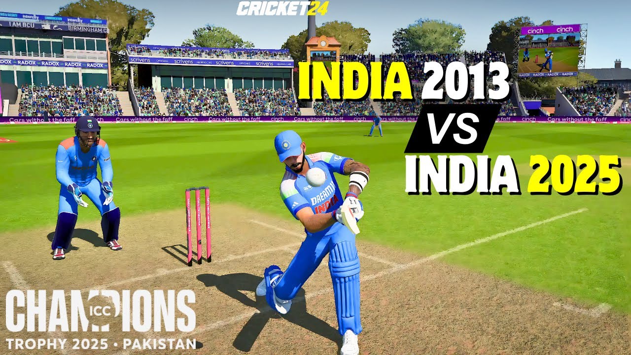 🤯Индия 2013 против Индии 2025 — Битва чемпионов?🔥 | Трофей чемпионов | IND против IND — CRICKET 24