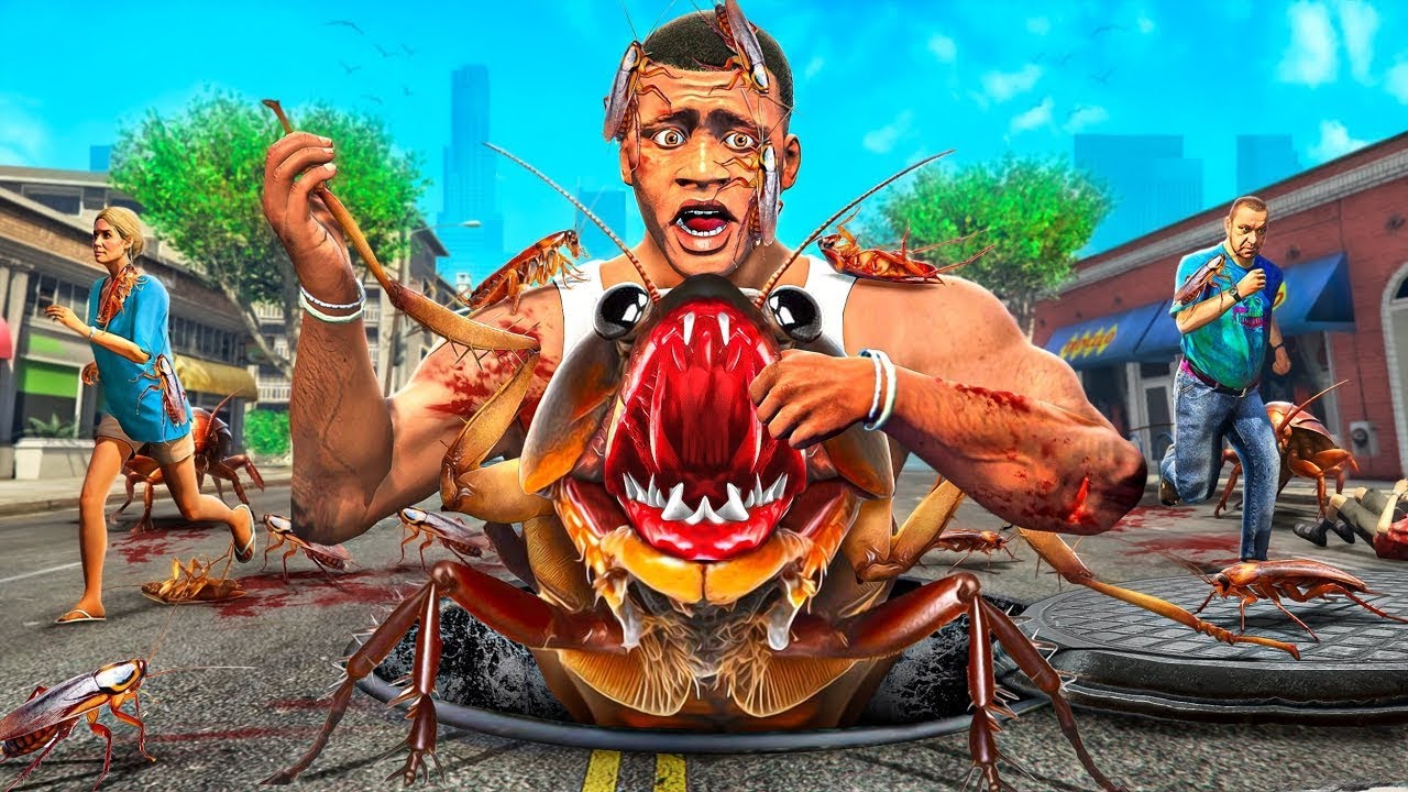 CUCARACHAS MONSTRUOSAS INFESTAN GTA 5