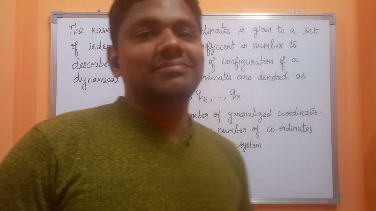 Generalized co- ordinates | PGTRB Physics | Junior Scientific Officer exam | CSIR - NET Physics