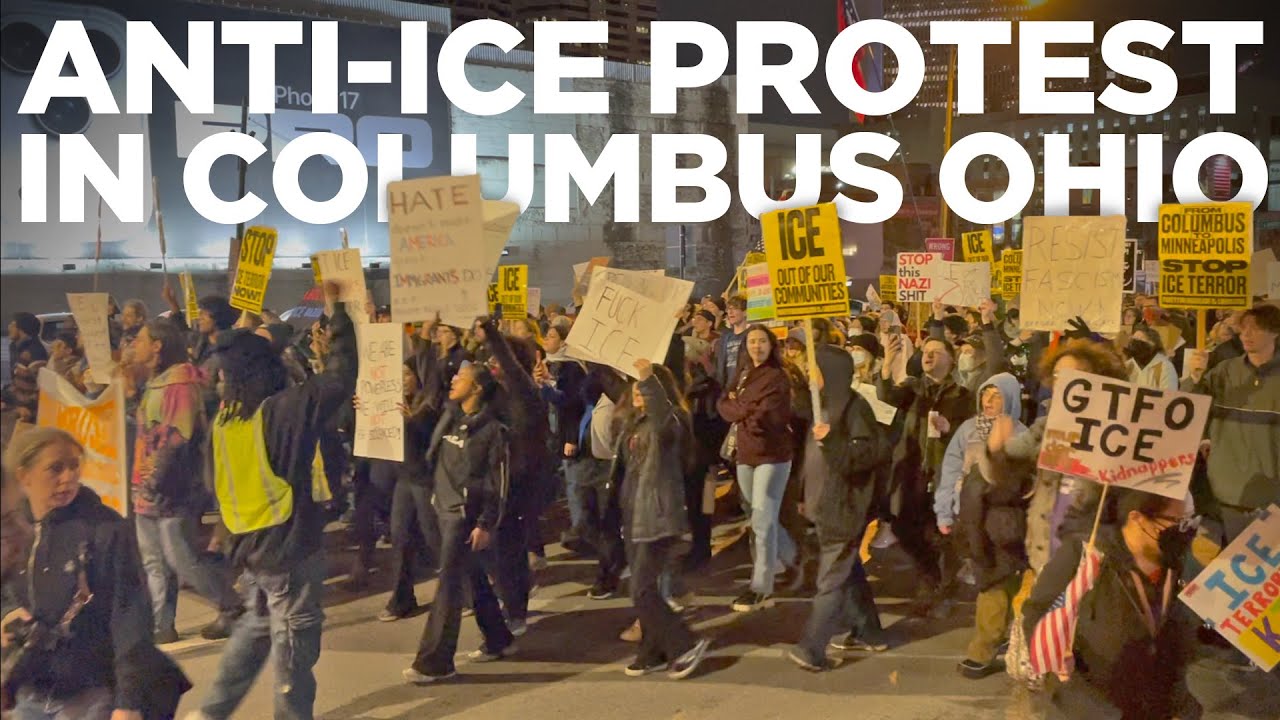 Anti-ICE Protest in Columbus Ohio - January 8, 2026