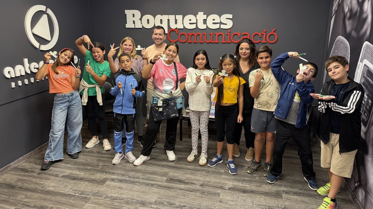 Gravació de Pòdcasts d'alumnes de 6è A de l'escola Mestre Marcel·lí Domingo de Roquetes - 01