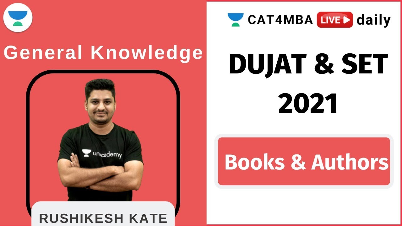 Books & Authors l L7 l General Knowledge l DUJAT & SET 2021 l Rushikesh Kate