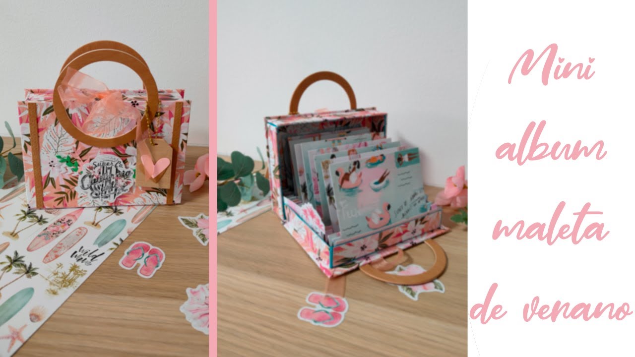 maleta mini álbum expositor scrapbooking
