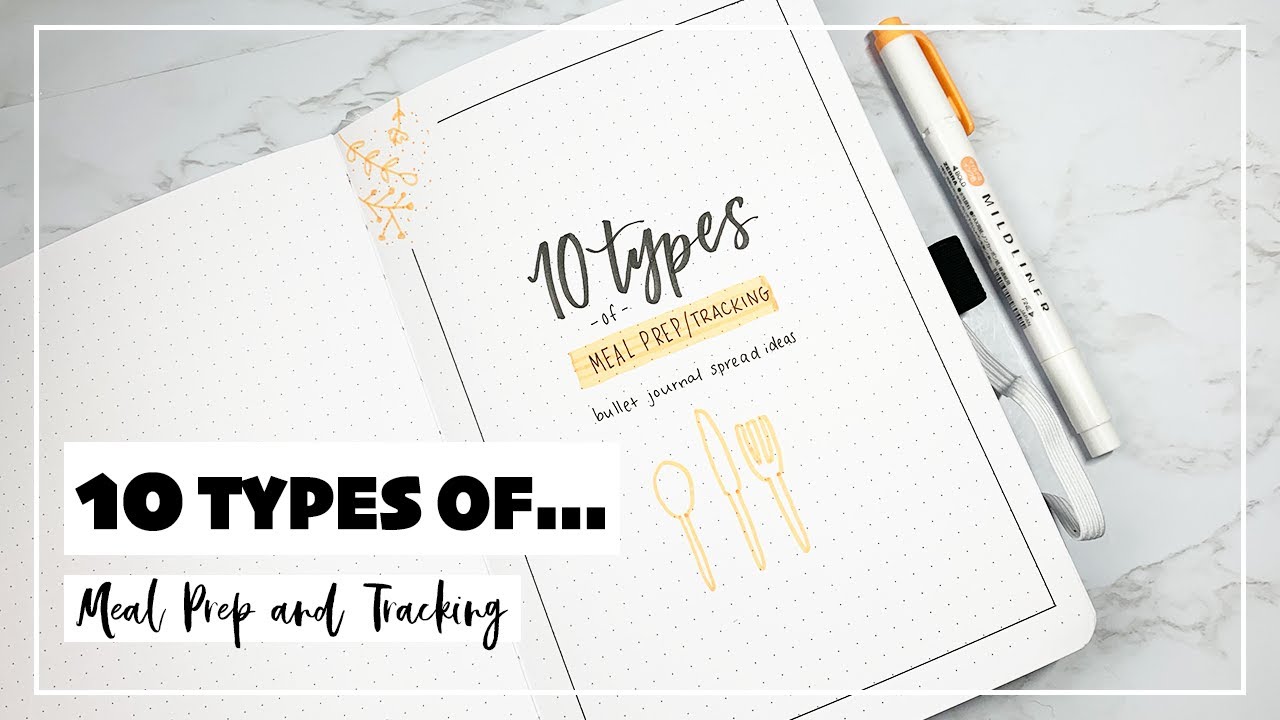 10 способов приготовления еды и отслеживания блюд | Дизайн Bullet Journal