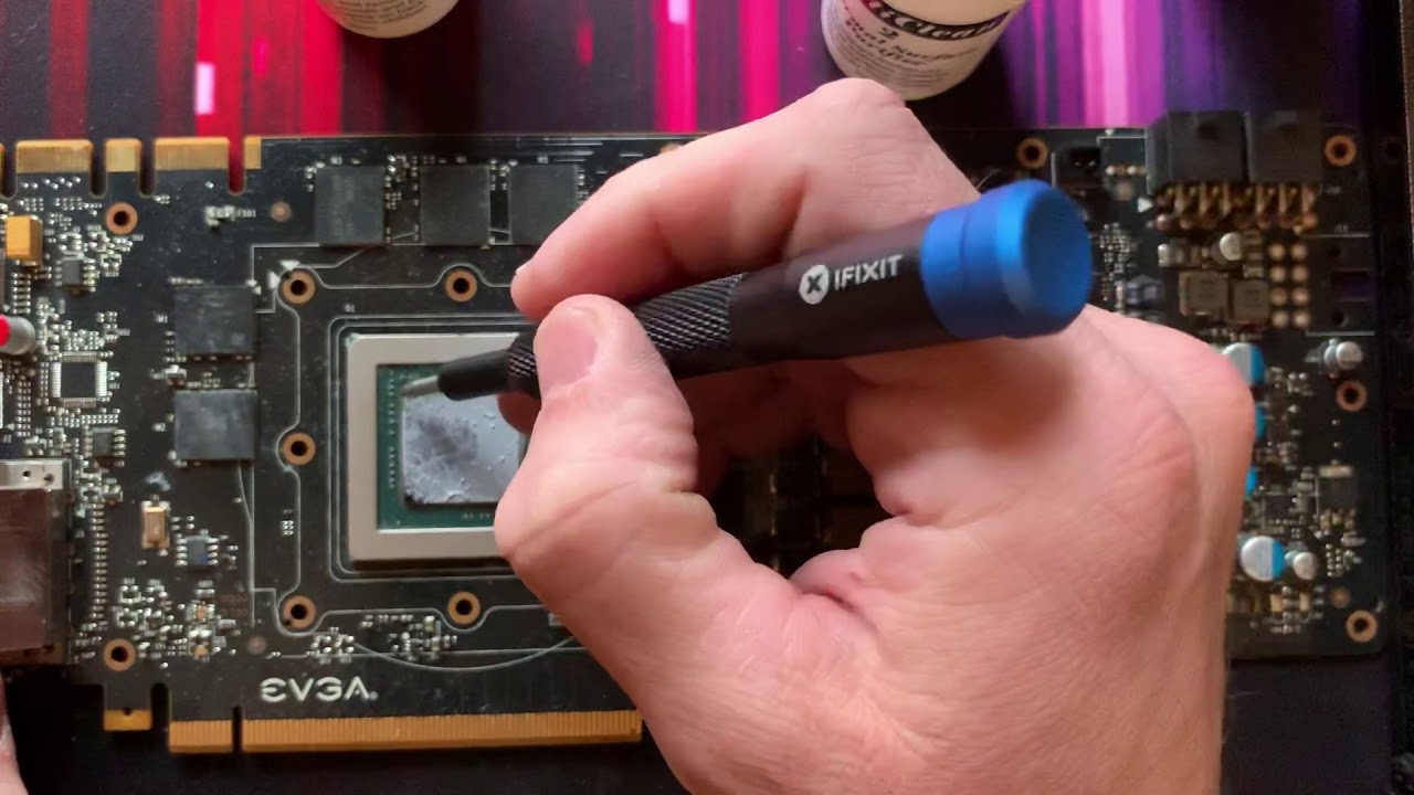 GPU thermal paste application and cleaning