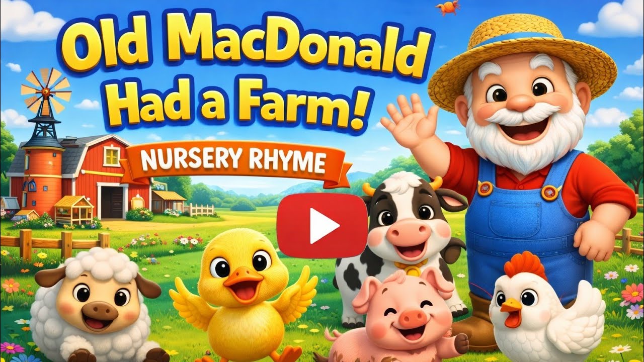 Old MacDonald Had a Farm 🐮🐷🦆 | Nursery Rhyme for Kids  #nurseryrhymes  #kidssongs  #babysongs