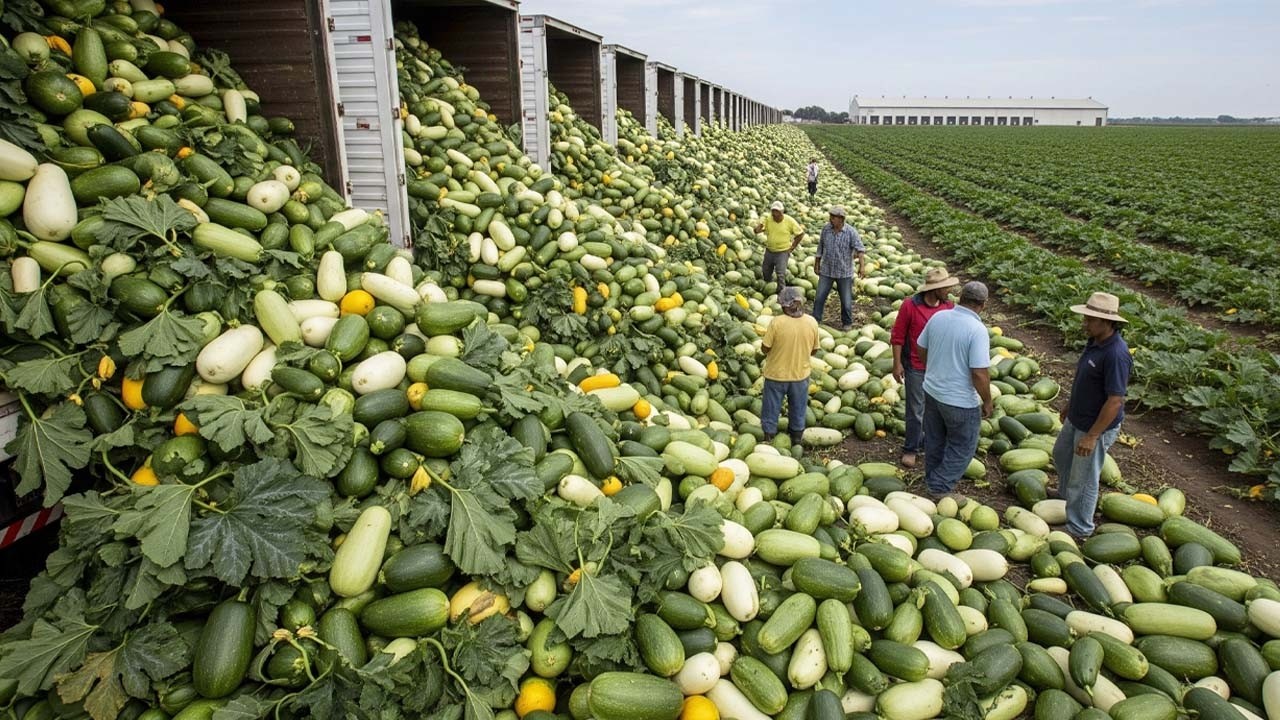 Racing Against Time - How Farmers Harvest 3,700 Tons of Vegetables in Just 24 Hours