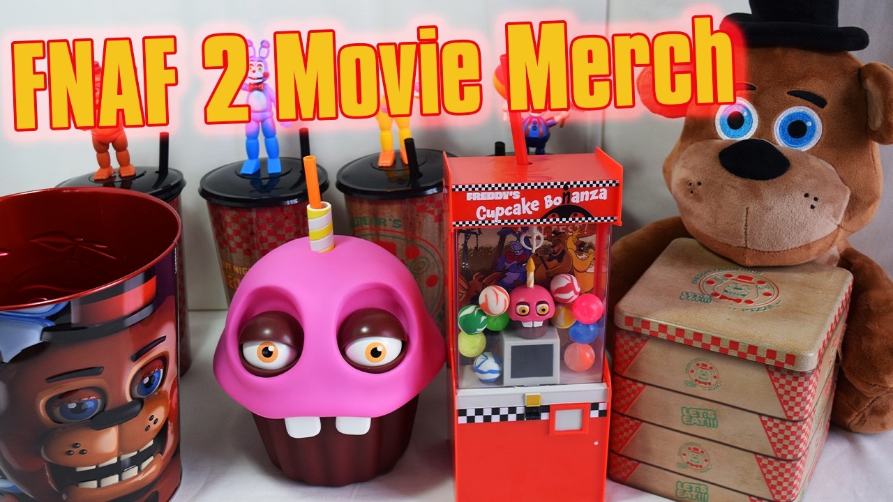 Все ведерки для попкорна и контейнеры для напитков по мотивам фильма FNAF 2!!!