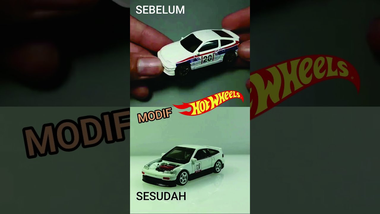 Modifikasi Hot Wheels Honda CR-X #shorts #modifmobil #diecast #hotwheels #mainanmobil #hondacrx