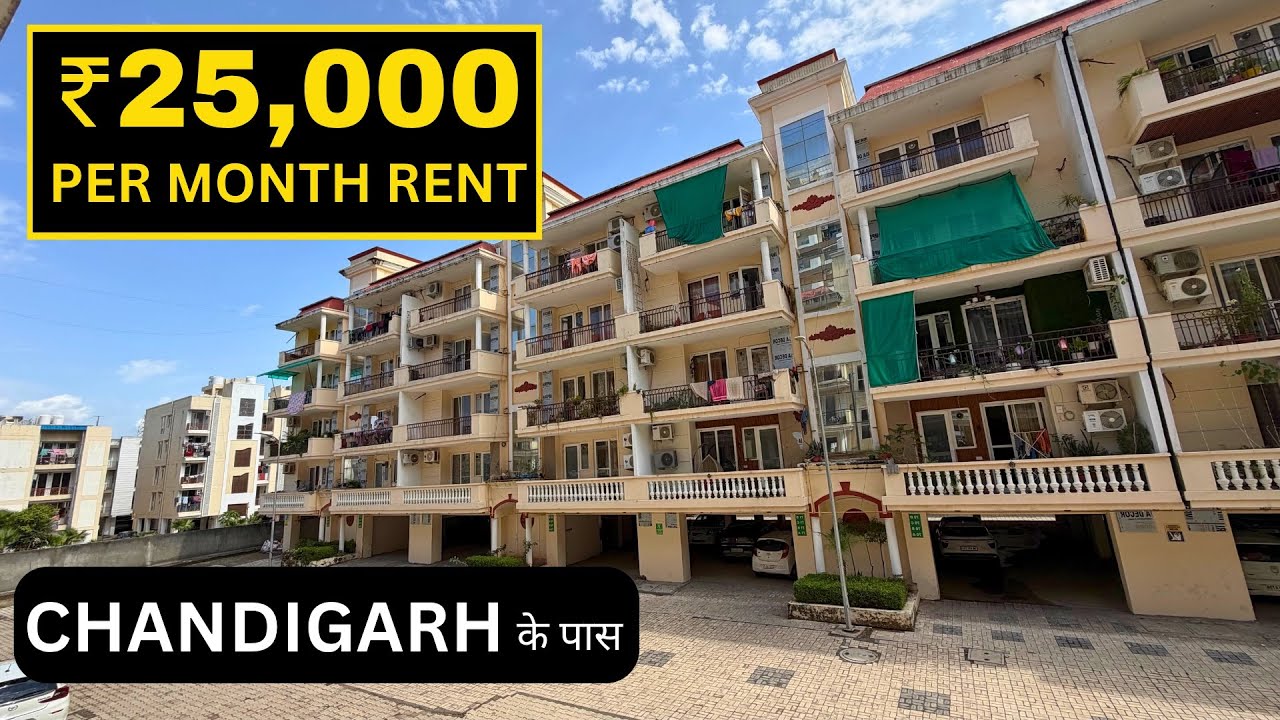 Rental 3BHK Semi-Furnished Flat in GHB Splande, Zirakpur | ₹25,000/month | Fresh Unit Available 🏡