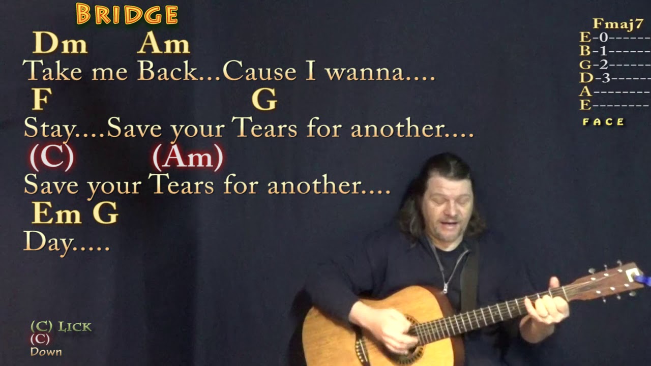 Save Your Tears (The Weeknd) Guitar Cover Lesson in C with Chords/Lyrics - Munson