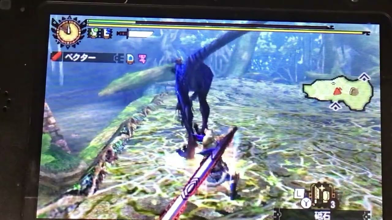 【MH4G】ドスランポスの狩猟　蔦あり　3:55.40ギルクエ140