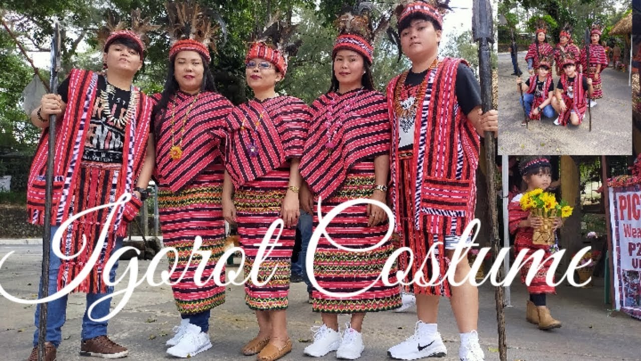 IGOROT COSTUME /with family in Baguio City(Gang bang)mines view park