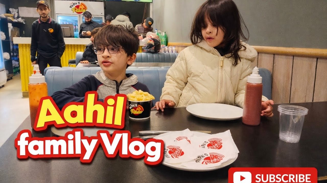 Restaurant Mein enjoy karte huwy ! Aahil and Zainab Vlog ! Ch Navil Gujrat 