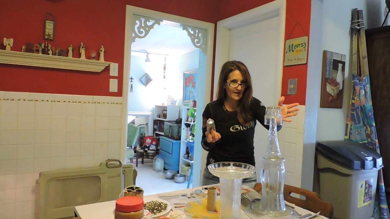 KM Designs, DIY Birdbath and Bird Feeder