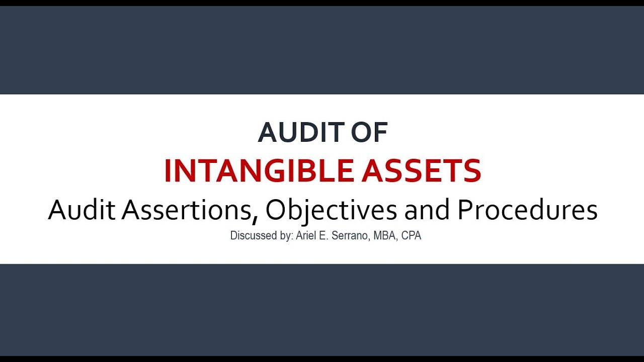 Audit of Intangible Assets | Audit Assertions, Objectives, and Procedures