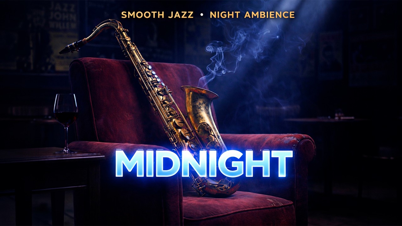 Smoky Midnight Jazz: 2 Hours of Relaxing Saxophone & Soft Piano for Late Night Vibes