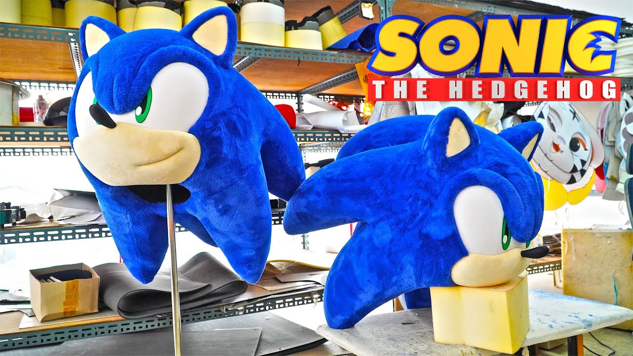 Mascot costumes | 着ぐるみ |  Is it a real '#Sonic The Hedgehog'!? Making film with ASMR (ENG SUB)