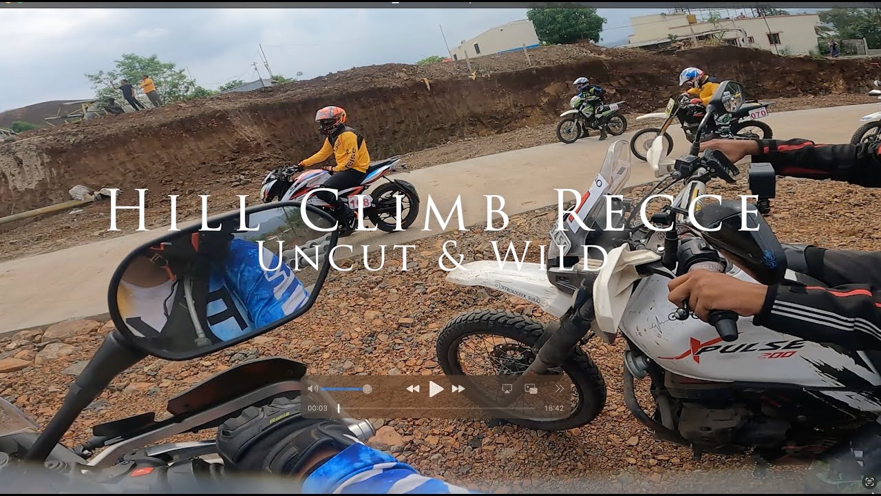 Raw Uncut Footage of Hill Climb Recce on Tiger 900 Rally Pro