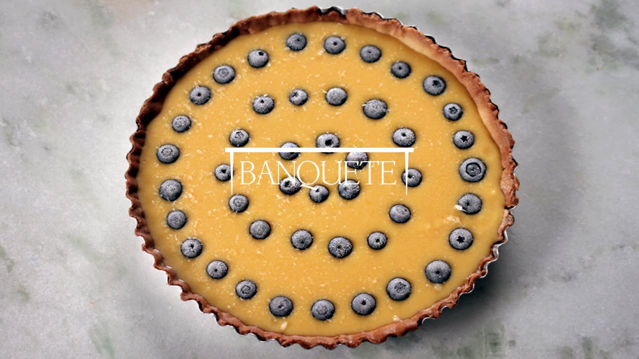 Torta de Laranja com Blueberries