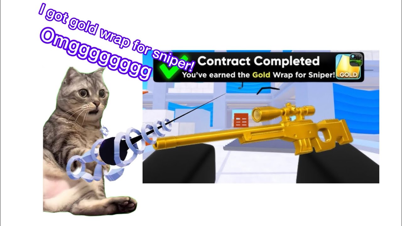 I got the gold wrap on sniper #roblox#rivals#inshot#longvideo