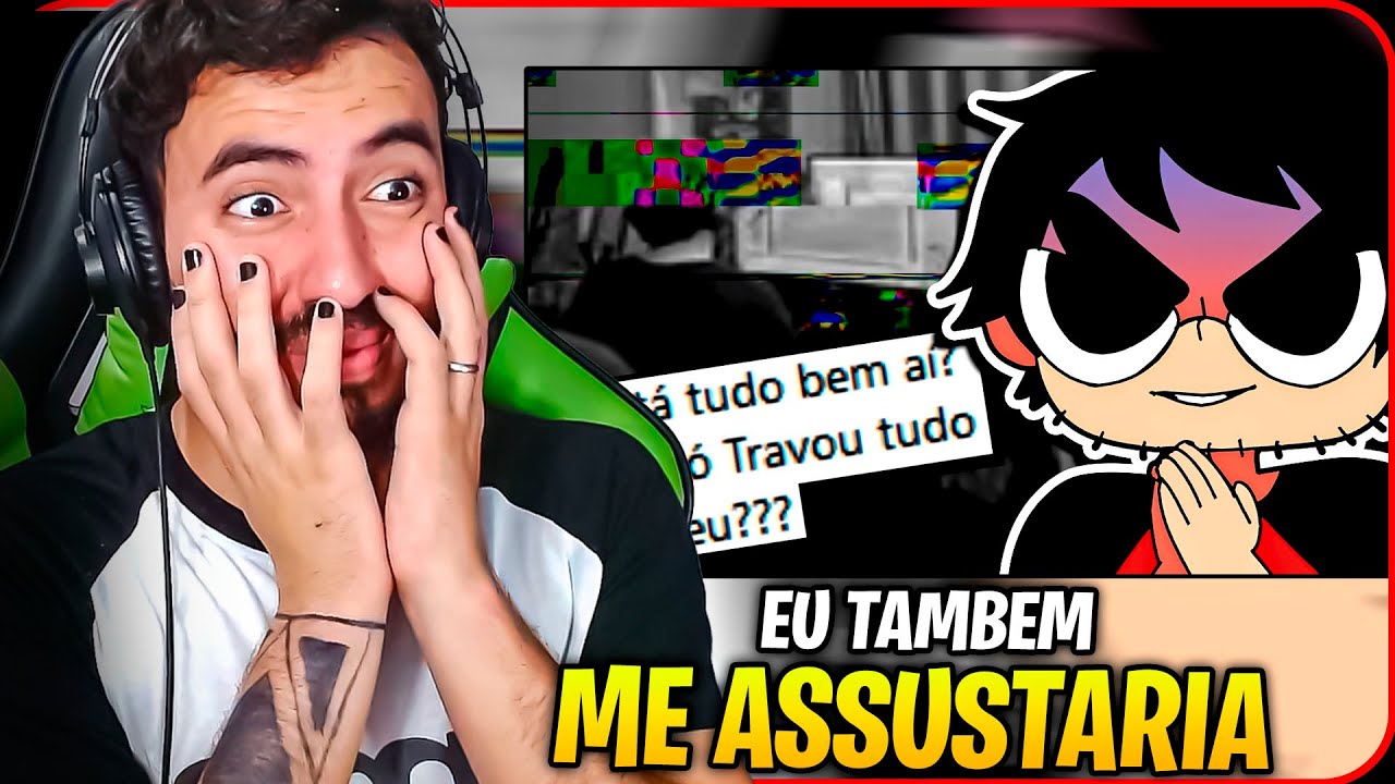 fiz um jogo fake pra assustar mil pessoas ao vivo - GEMAPLYS | Leozin React