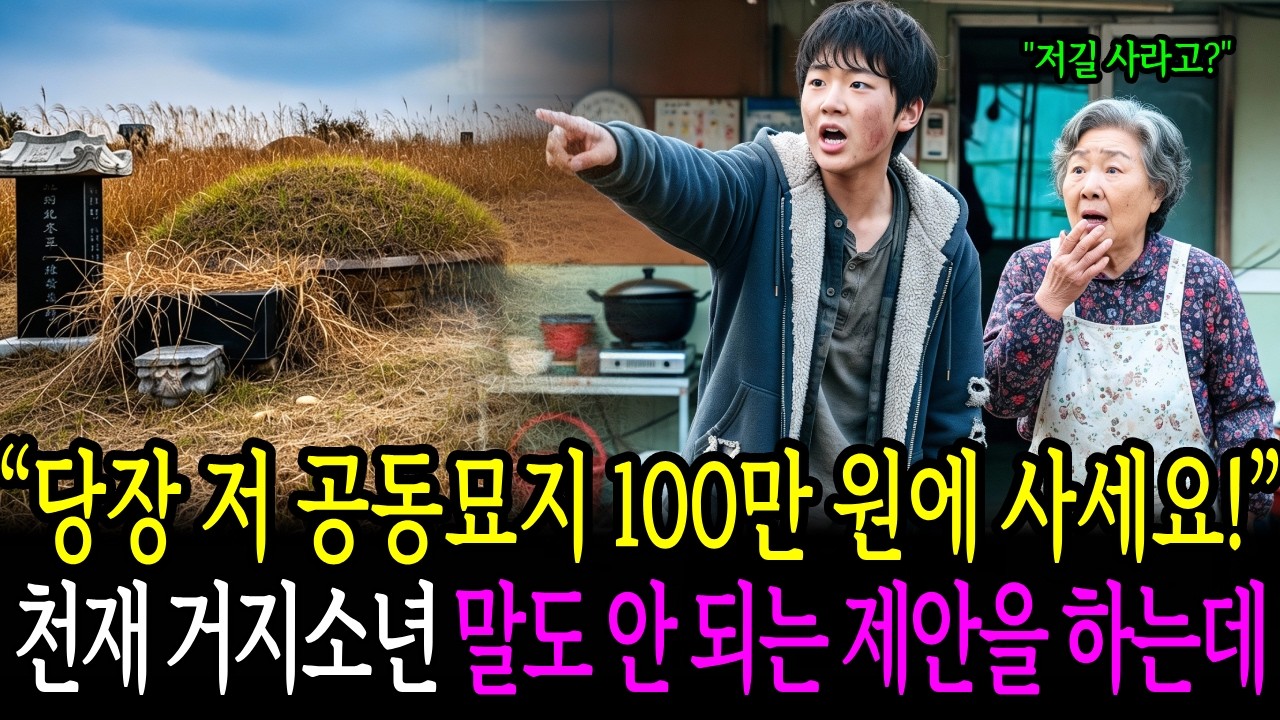 “할머니, 당장 저 공동묘지 100만 원에 사세요!” 천재 거지소년의 말도 안 되는 제안, 그 뒤에 벌어진 충격적 반전ㅣ노후사연ㅣ감동사연ㅣ사연라디오ㅣ오디오북