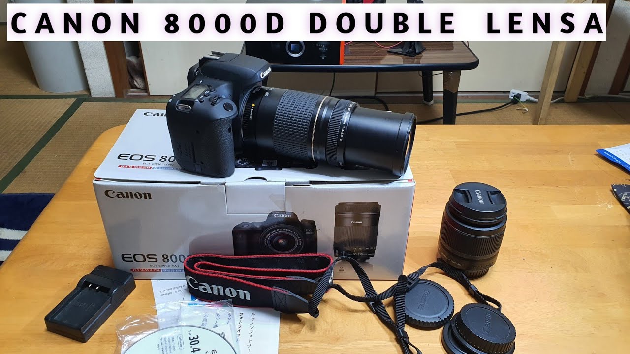 CANON 8000D DOUBLE LENSA
