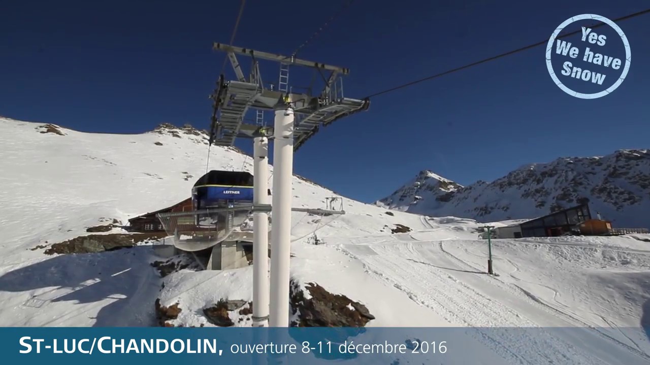 Ouverture des pistes de ski à St-Luc/Chandolin au Val d'Anniviers