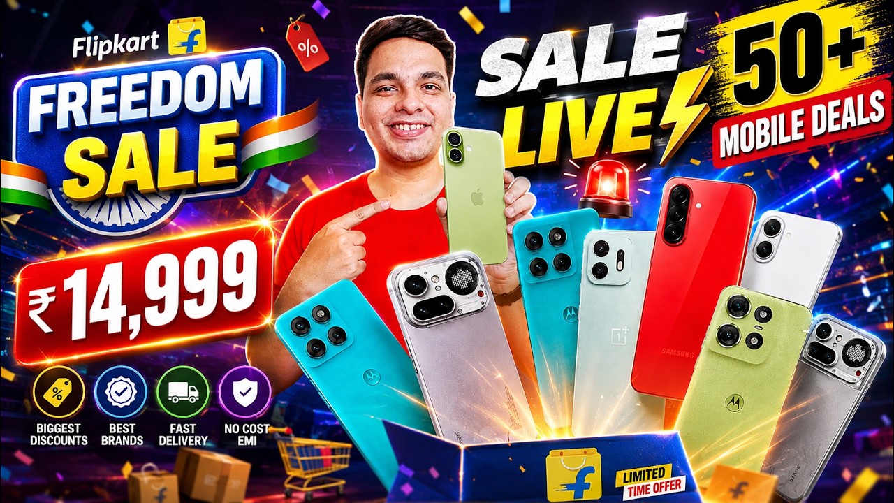 SALE LIVE 🔥 50+ Smartphone Deals in Flipkart Freedom Sale 2026 | Don't Buy Wrong Phones !