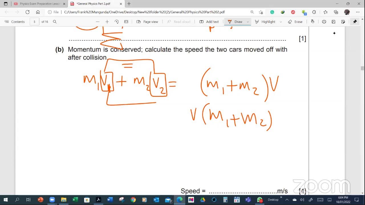 Physics Exam Preparation Lesson
