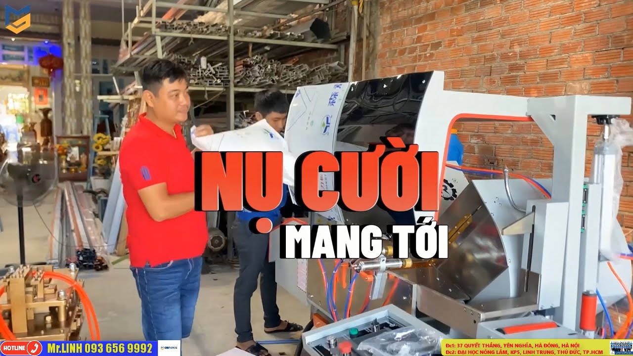 Máy cắt nhôm 2 đầu Faster F550 CNC tại Đồng Tháp