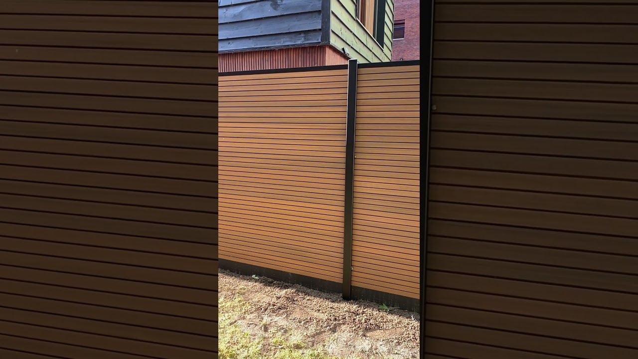 Composiet schutting Rhombus Teak