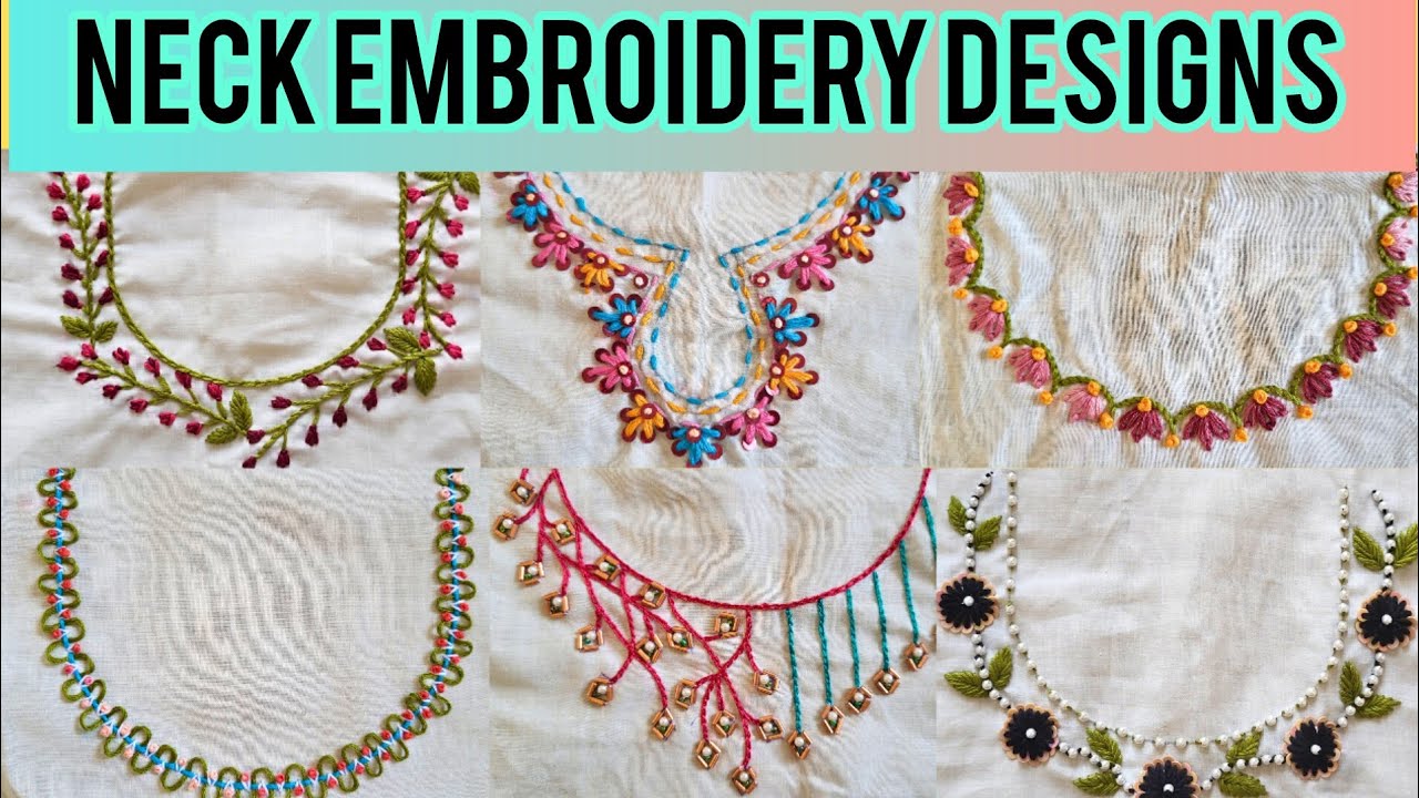 Beautiful Neck Embroidery Designs| @mysticaari7861 |