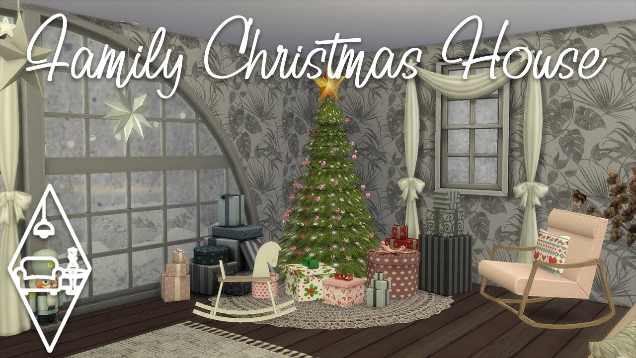 FAMILY CHRISTMAS HOUSE | +CC | The Sims 4 | Stop Motion Build