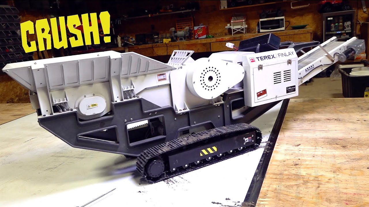 REPAIR the MINI MOBILE ROCK CRUSHER!  TEREX FINLAY 1/14 scale - YouTube GOLD FIXES  | RC ADVENTURES