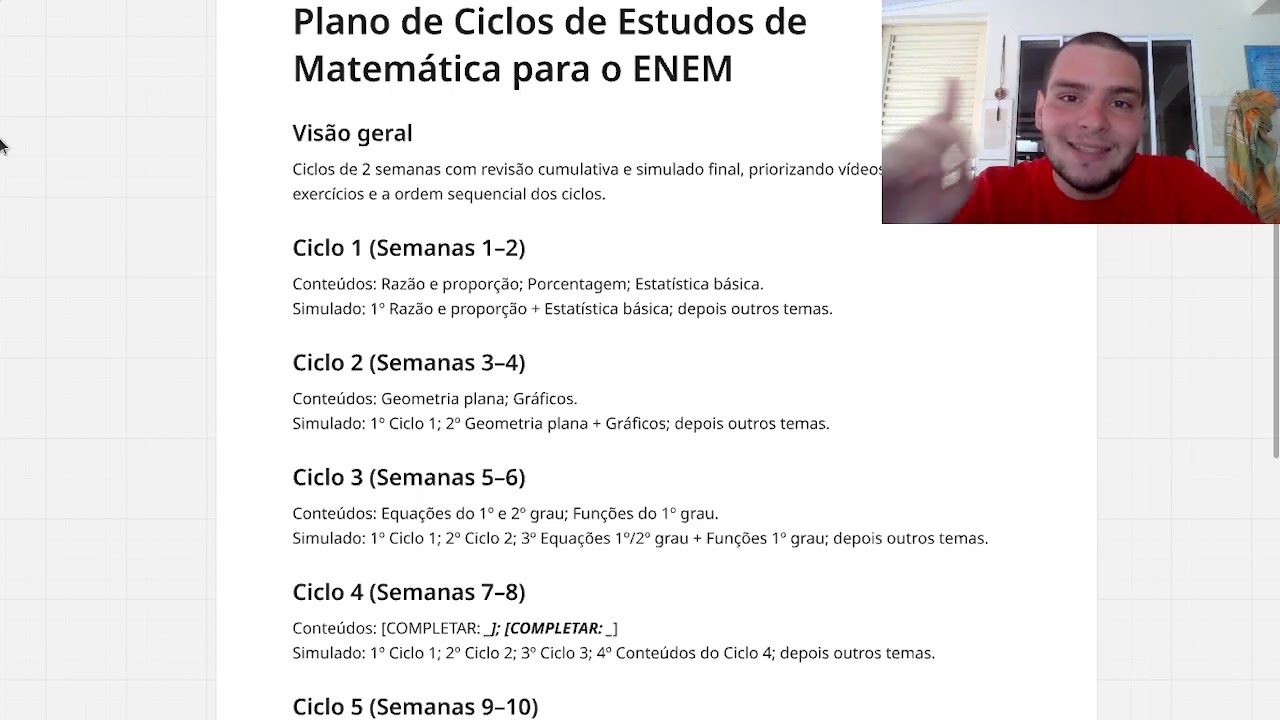 Estratégia de prova e de estudos para matemática no ENEM