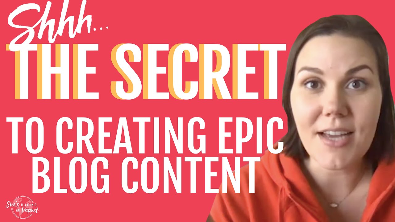 The SECRET To Creating EPIC BLOG CONTENT | Rachel Ngom