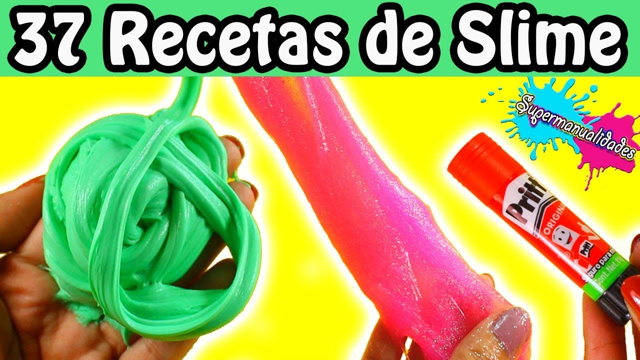 Probando recetas de Slime sin borax de mis suscriptores - Supermanualidades