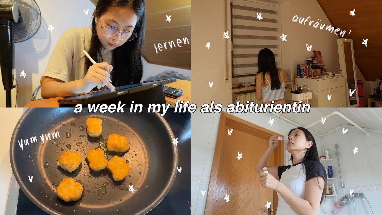 week in my life als abiturientin🎓 aufräumen, lernen, volleyball🏐 | Yaxi