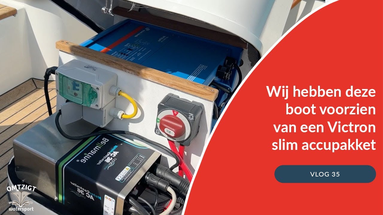 WIj hebben deze sloep voorzien van een slim accupakket van Victron!