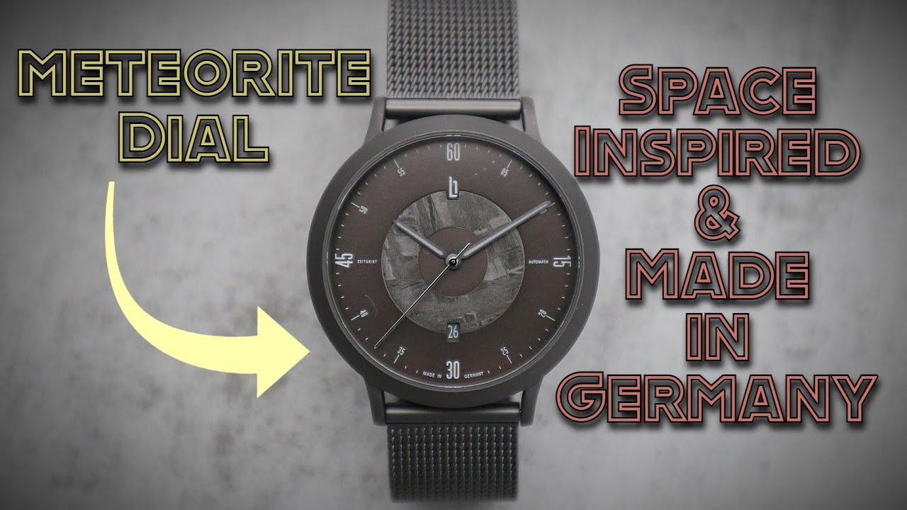 Lilienthal Berlin Zeitgeist Swiss Automatic Meteorite Titanium Watch -  Hidden Crown German Made