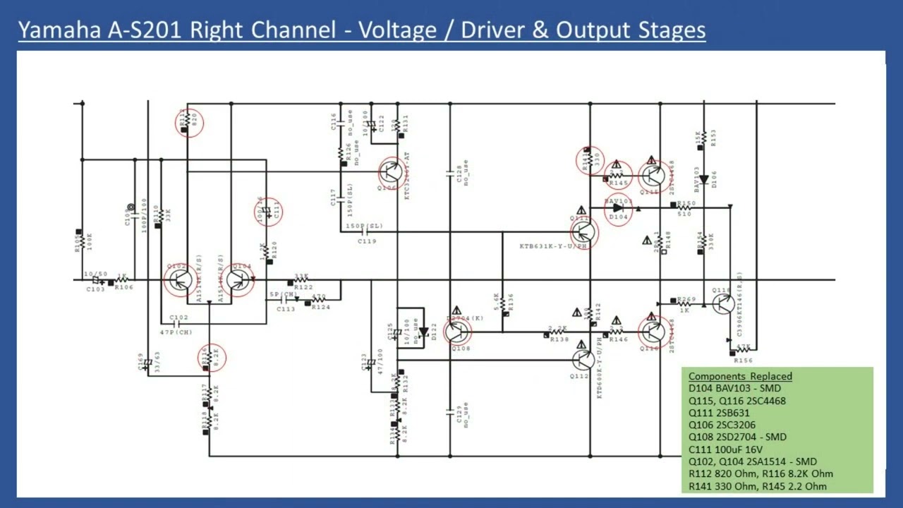Yamaha A - S201 Amplifier Repair (With Audio Tutorial)