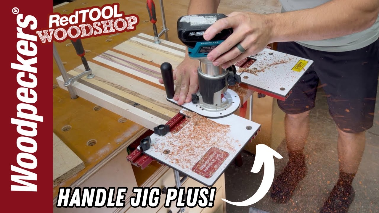 A Cutting Board Handle Jig That Adjusts to Your Projects! l RedTOOL WOODSHOP