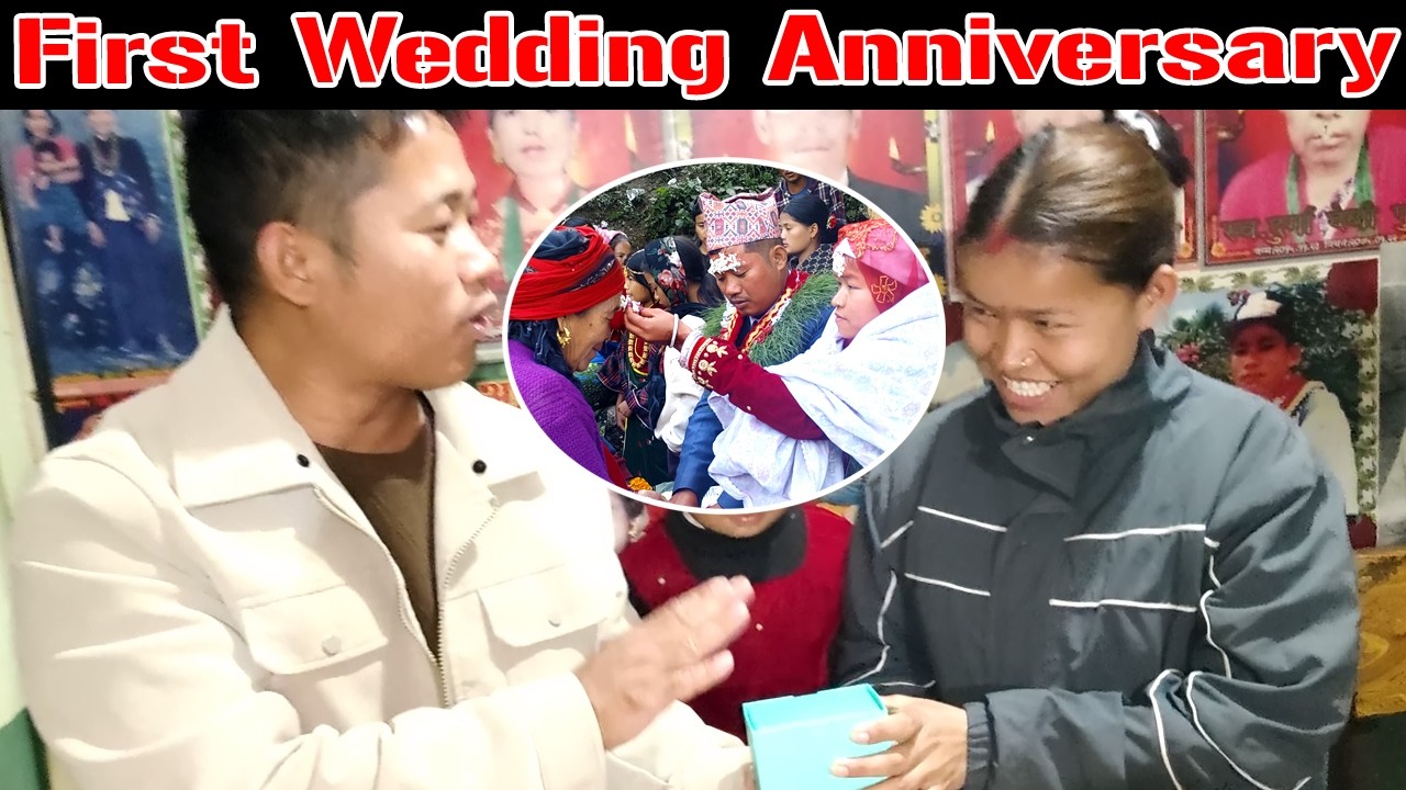 Happy first wedding anniversary दुर्गा बहादुर परिनय शारदाको पहिलो विहे वर्षगाँठ @Hariomokaychha