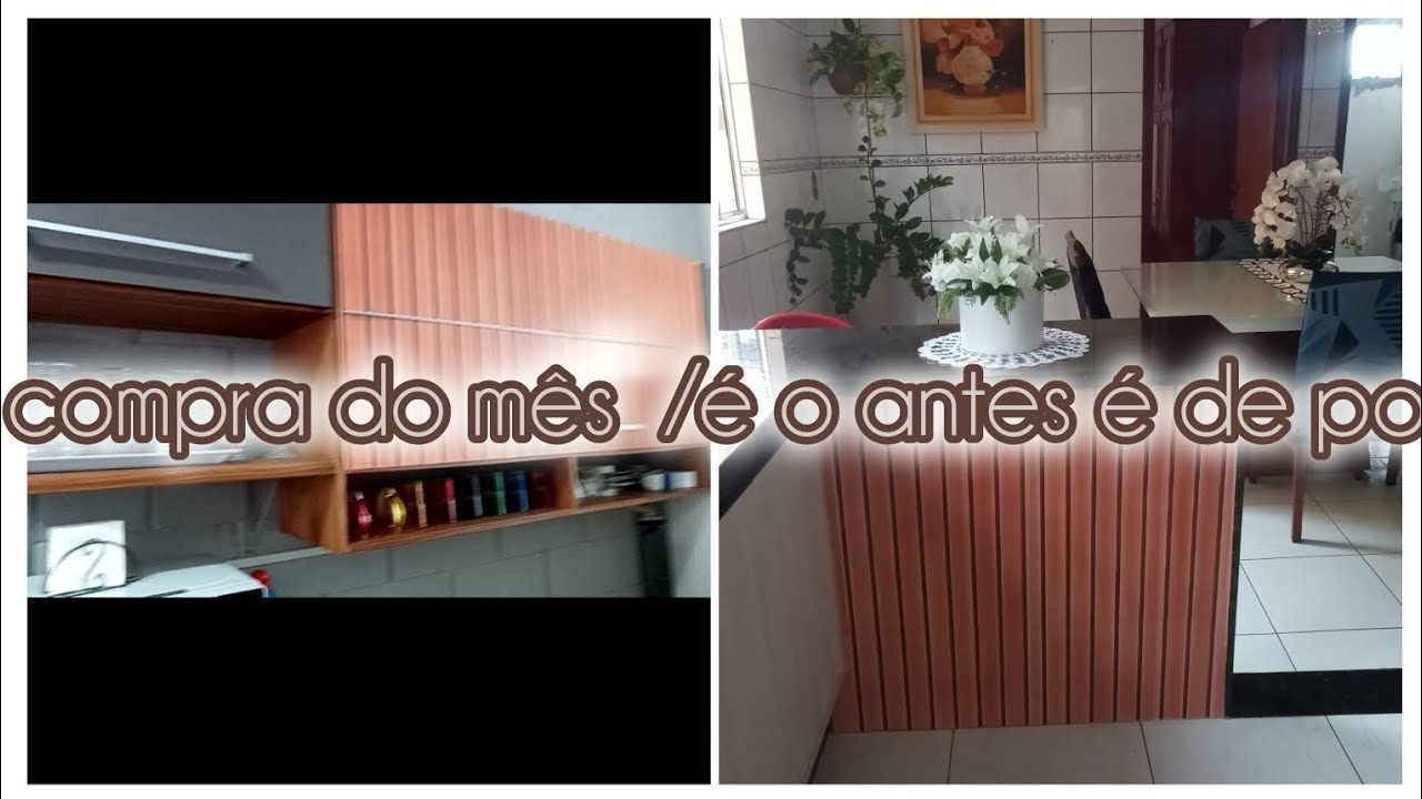 Compra do mês/e o antes é depois do armário 