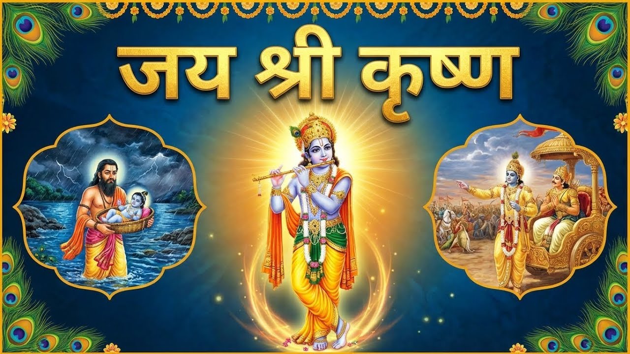 जय श्री कृष्ण | Janmashtami Special Bhajan | Krishna Leela from Birth to Gita